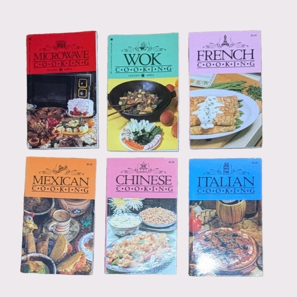 Vintage Golden Apple International Recipe Cookbooks Bundle Lot Of 6